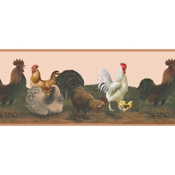 Dundee Deco Falkirk Dandy White, Brown, Yellow Rooster, Hen, Chicks ...