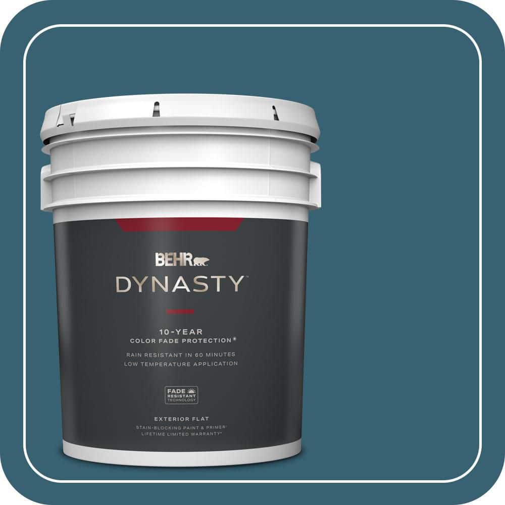 5 gal. #PPU13-18 Bermudan Blue Flat Exterior Stain-Blocking Paint & Primer price history on PriceWatchPro