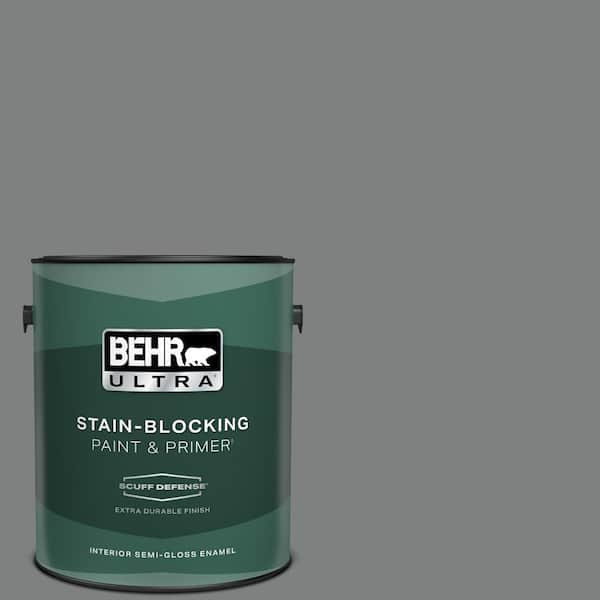 BEHR ULTRA 1 gal. #T12-10 Game Over Extra Durable Semi-Gloss Enamel Interior Paint & Primer