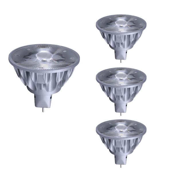 Bulbrite 50-Watt Equivalent MR16 Cool White Light Bi-Pin Base (GU5.3) Dimmable LED Clear Light Bulb (1-Pack)