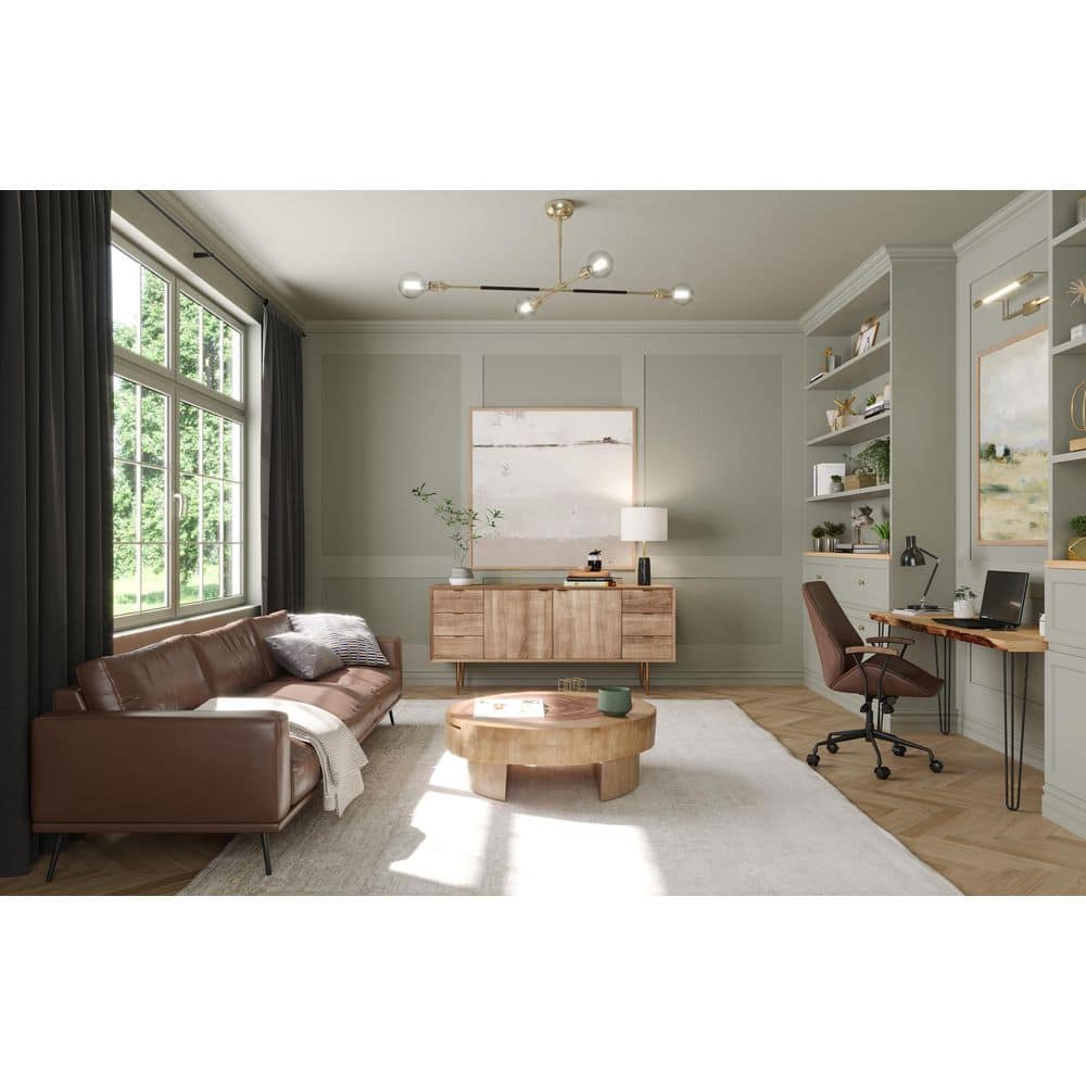 Unfinished White Wood Reeded Panel Moulding, 5 x 96 inches