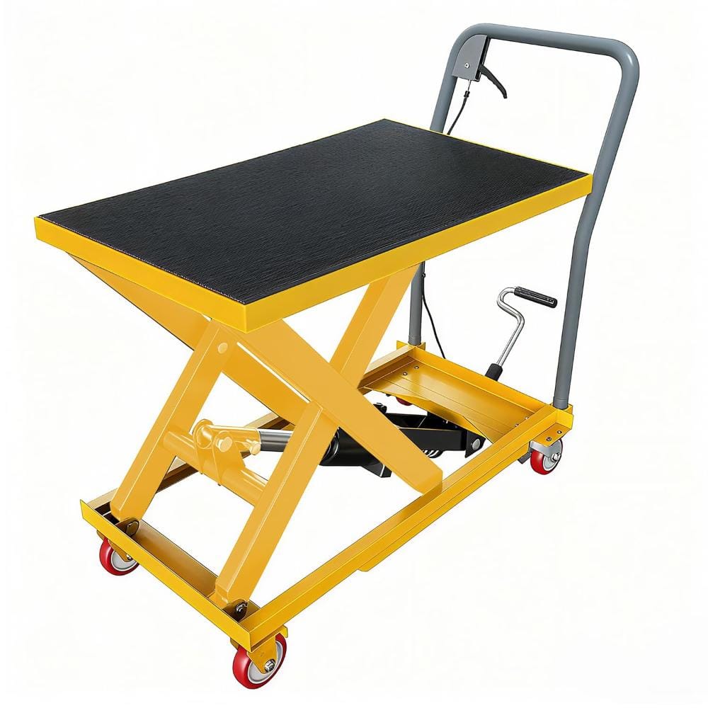 "Hydraulic Lift Table Cart, 1100lbs Capacity 32"" Lifting Height, Manual Single Scissor Lift Table with Non-Slip Pad" price history on PriceWatchPro