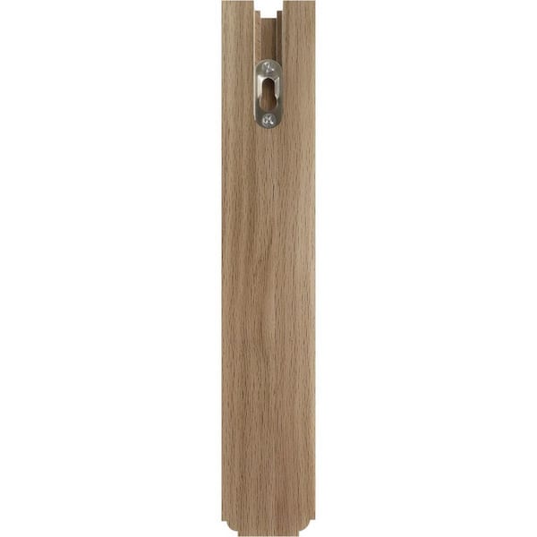 Ekena Millwork 2 1/2 inchw x 12 3/4 inchd x 12 1/4 inchh Traditional Shelf Bracket, Red Oak
