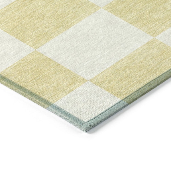 Chantille Machine Washable Indoor/Outdoor Abstract ACN2345 Wheat 2 ft. x 3 ft. Accent Rug