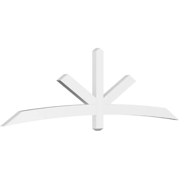 Ekena Millwork Alberta 96 in. W x 28 in. H x 2 in. D Signature Polyurethane Bracket