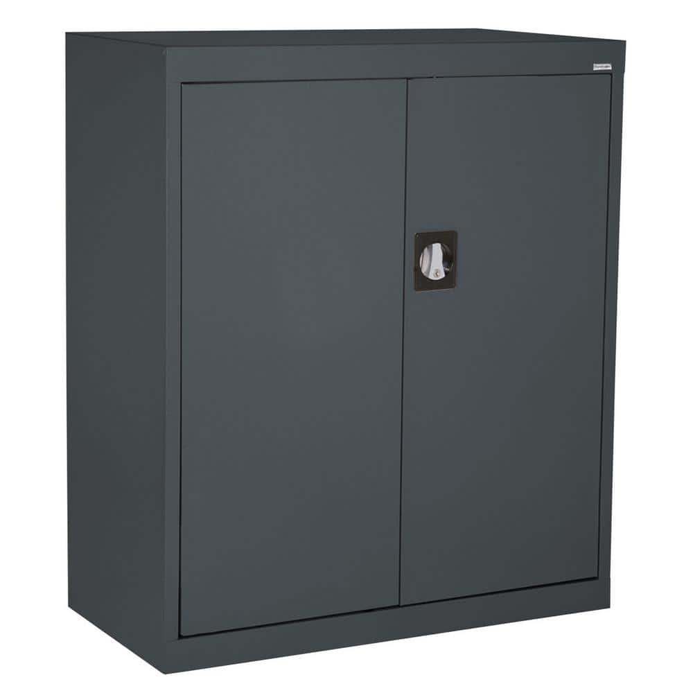 Sandusky Elite Series ( 36 in. W x 36 in. H x 18 in. D ) 3 Shelf Steel Garage Counter Height Freestanding Cabinet in Charcoal, Grey -  EA2R361836-02