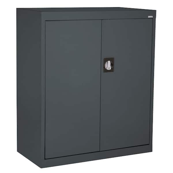 Sandusky Elite Series 3-Shelf Steel Garage Counter Height Freestanding Cabinet in Charcoal ( 36 in. W x 36 in. H x 18 in. D )