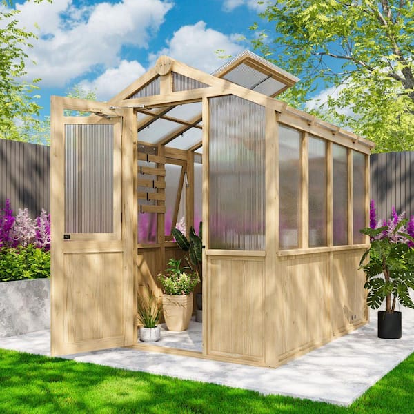 EAGLE PEAK 7.5 ft. x 6.7 ft. x 7.7 ft Cedar Wooden Garden