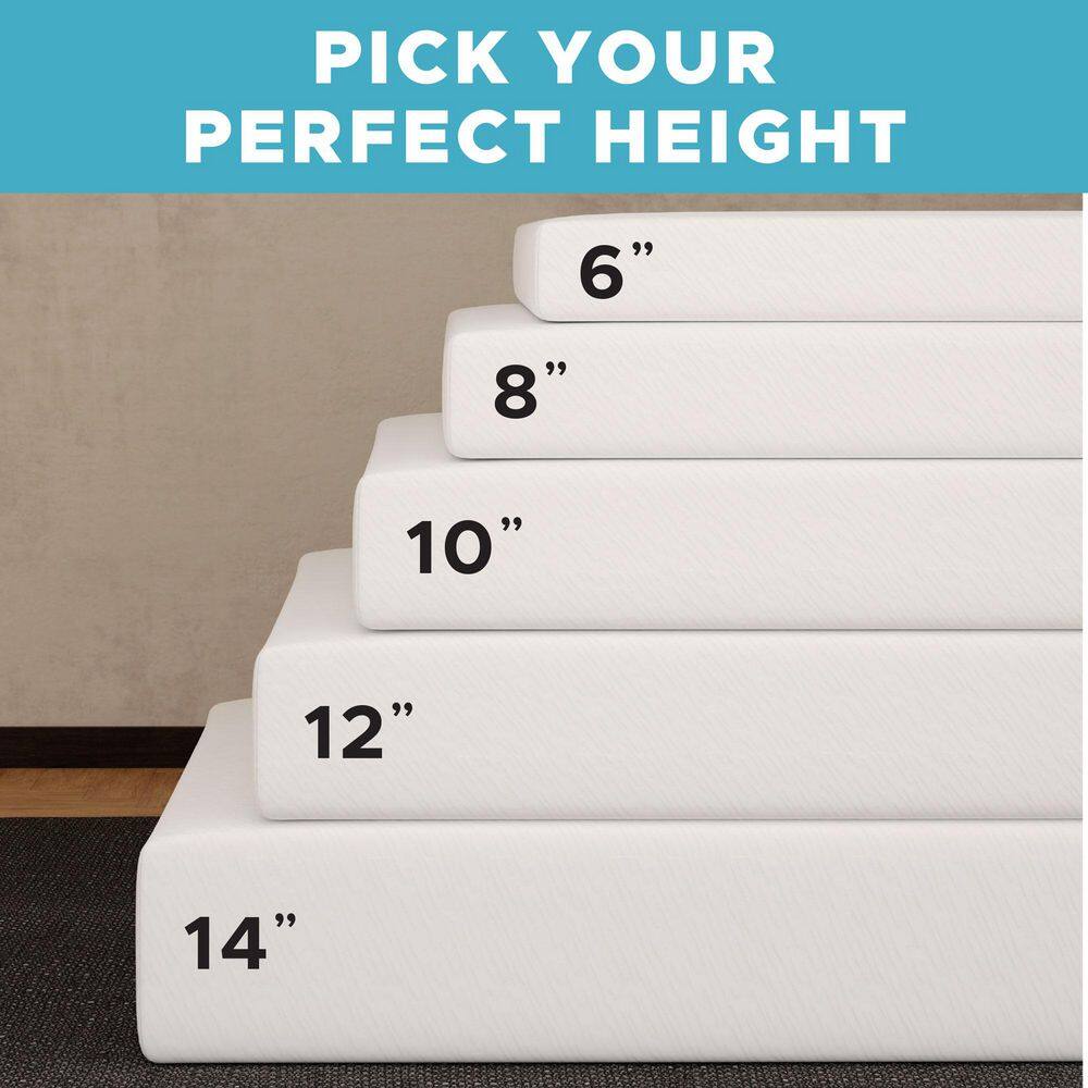 Twin 12" Gel Memory Foam Innerspring Adjustable Bed
