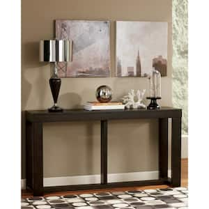 Watson 64 in. Dark Brown Rectangle MDF Console Table