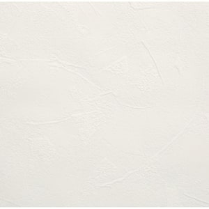 White Vinyl Non-Pasted Moisture Resistant Wallpaper Roll (Covers 56 Sq. Ft.)