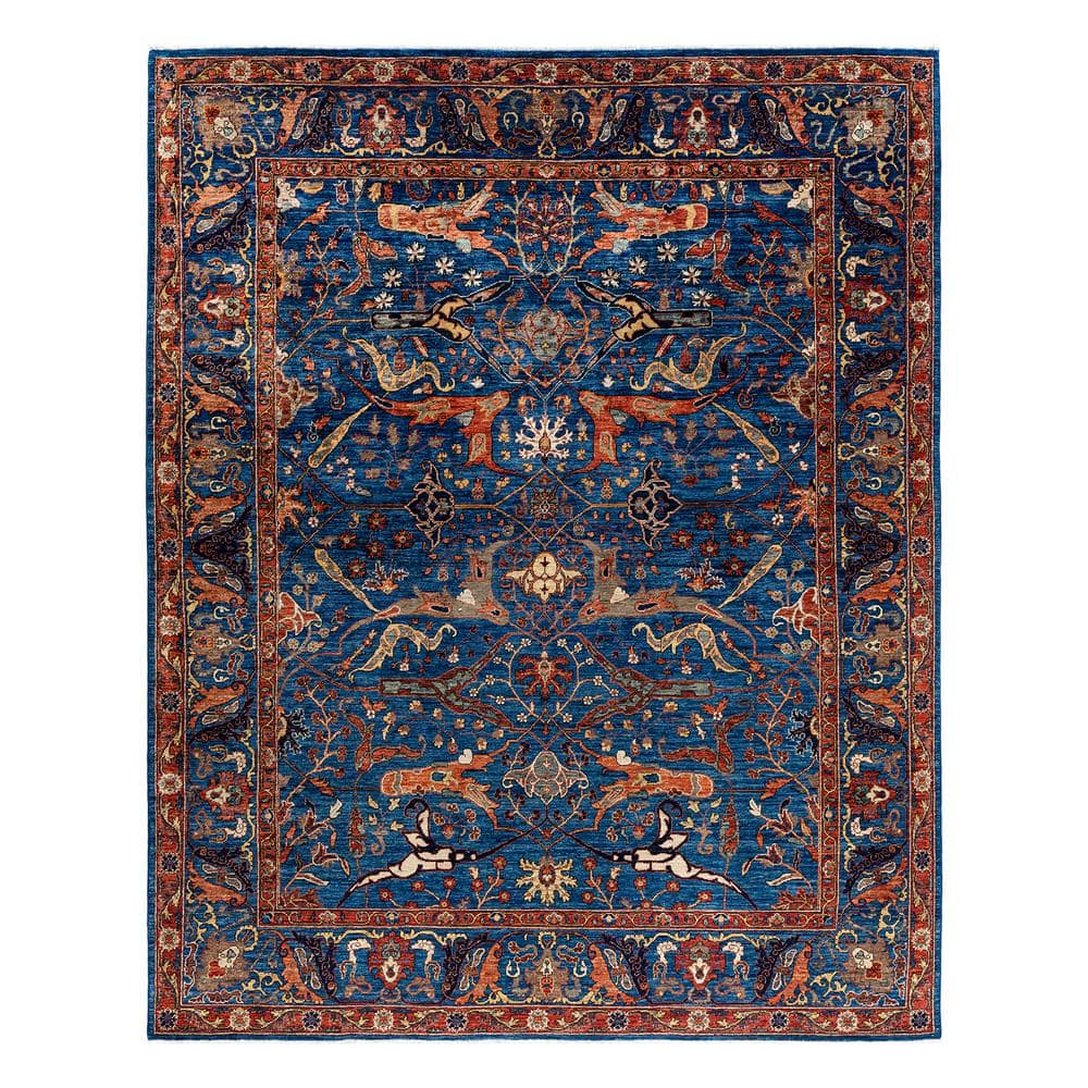 Serapi Blue 8 ft. x 10 ft. Tribal Wool Indoor Area Rug price history on PriceWatchPro