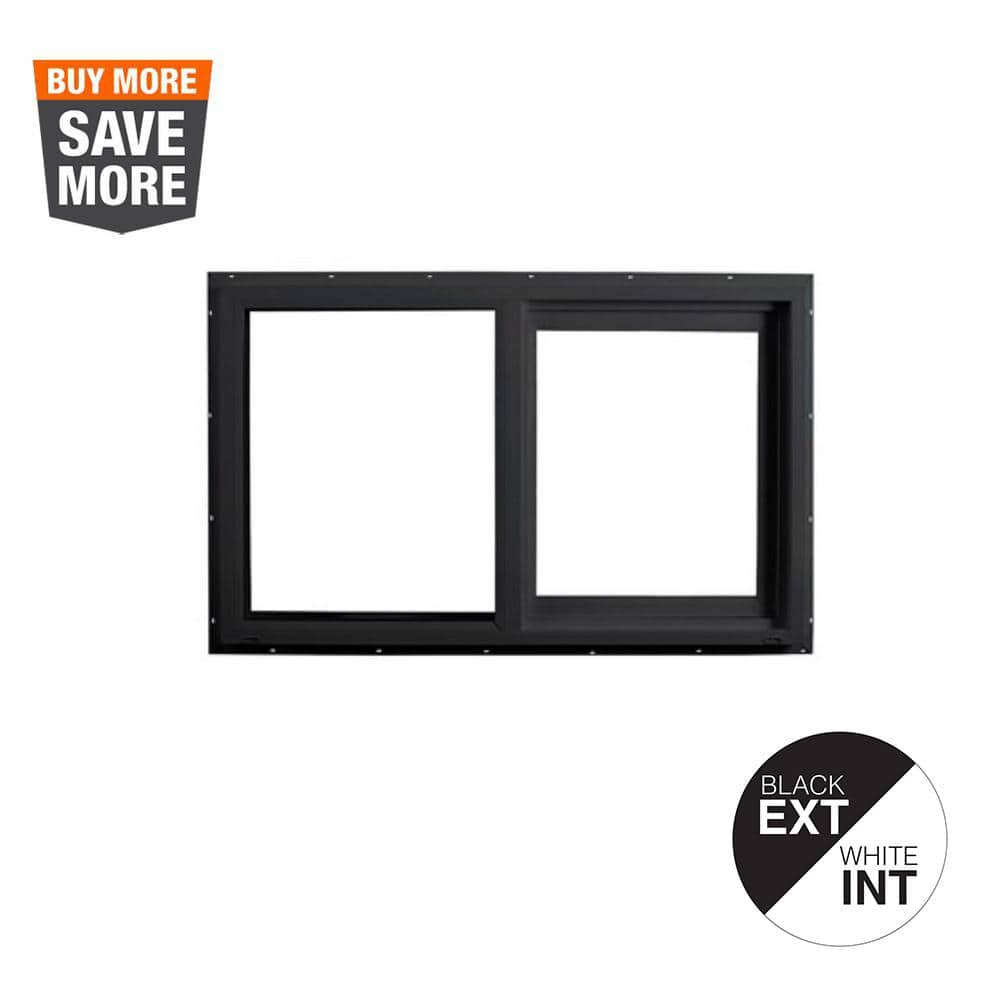 SHARP BD-W15００BLACK Ply Gem 59.5 in. x 35.5 in. Select Series Horizontal Sliding