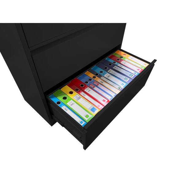 Flynama Black 3-Drawer 15.75-in File Cabinet