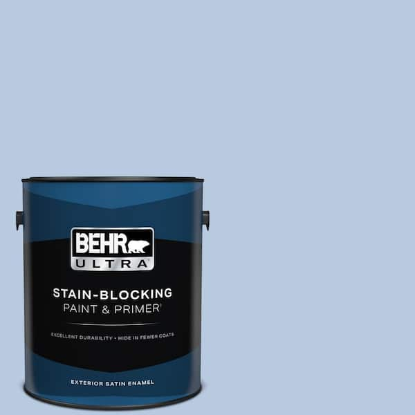 BEHR ULTRA 1 gal. #590C-3 Mystic River Satin Enamel Exterior Paint & Primer