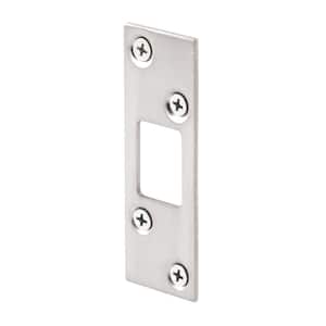 1-1/4 in. Sating Nickel Plated Stamped Steel Constructed Deadbolt Strike