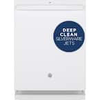 24 In. Top Control Built-In Tall Tub Dishwasher in White with 5-Cycles