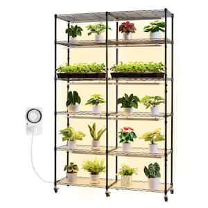 SVOPES DIY Plant Shelf, 71 in. Tall Indoor Stand, 192W Full