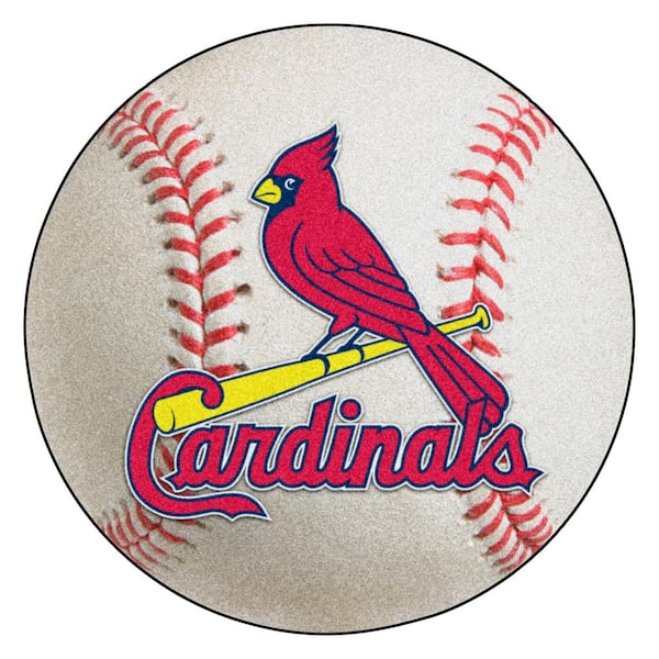 FANMATS MLB St. Louis Cardinals Photorealistic 27 in. Round Baseball Mat