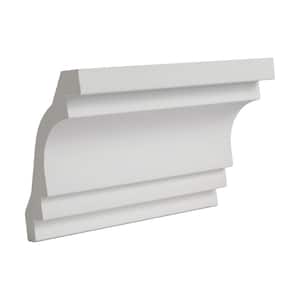 2-7/8 in. x 4 in. x 6 in. Long Plain Polyurethane Crown Moulding Sample