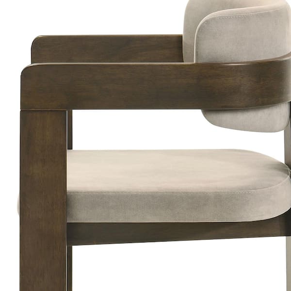Acme Furniture Destin Light Gray Polished Microfiber and
