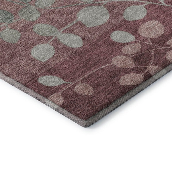 Mayfield Premium Machine Washable Abstract AMF1900 Blush 3 ft. x 5 ft. Area Rug