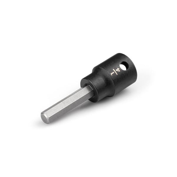 TEKTON 3/8 in. Drive x 1/4 in. Hex Bit Impact Socket