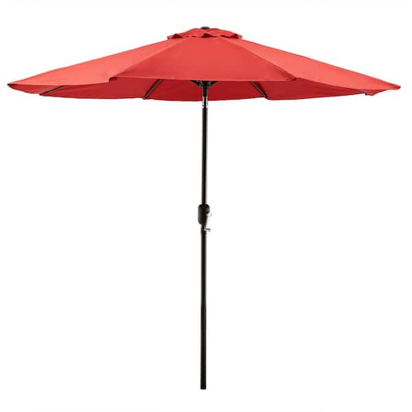 Dwell Home Inc 9 ft. Market Umbrella in Red