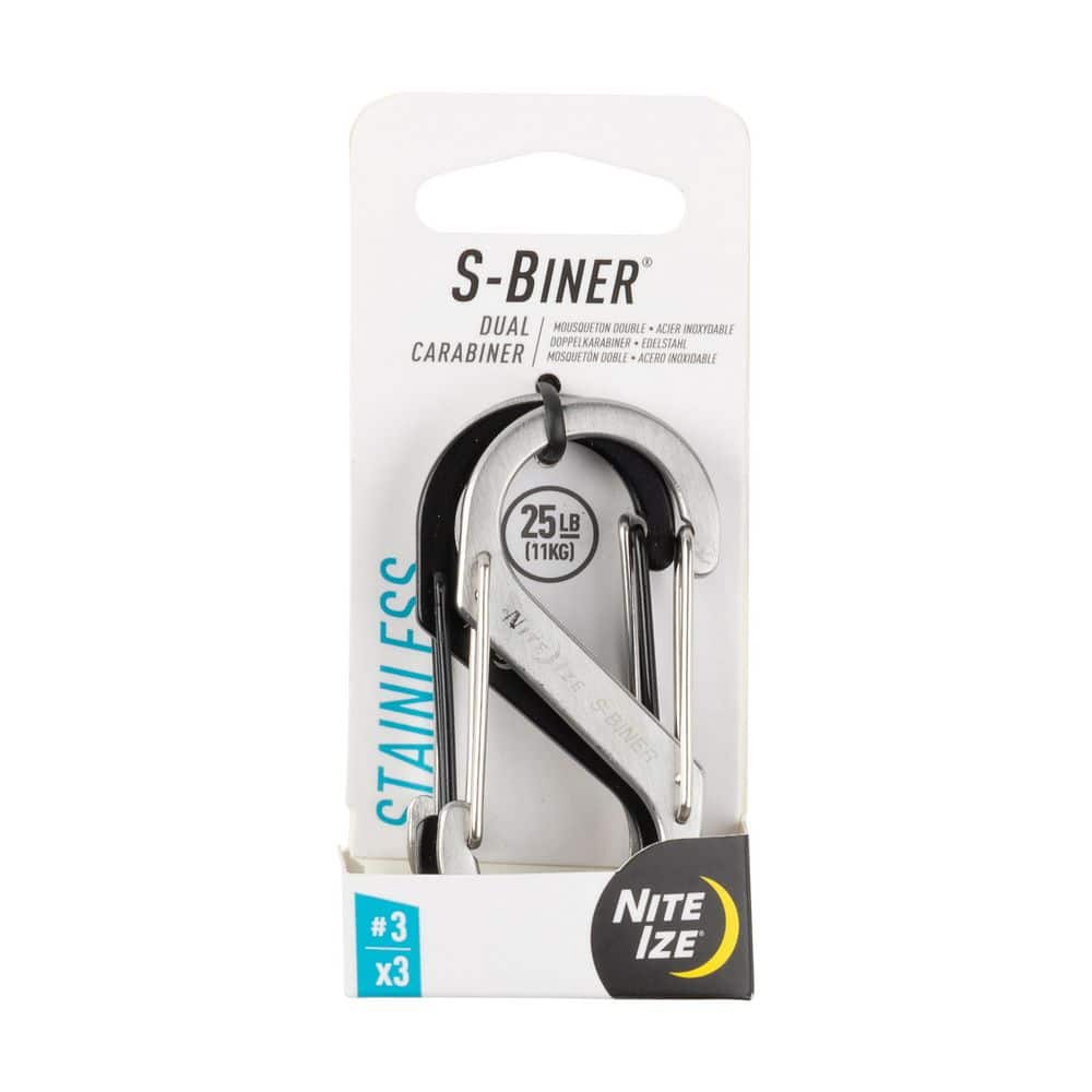 Nite Ize Assorted S-Biner Aluminum Dual Carabiner Combo (3-Pack)  SBA234-A2-R6 - The Home Depot