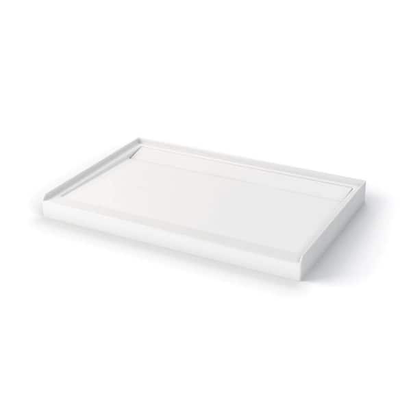 MAAX Distinct 32 in. x 48 in. Double Threshold Shower Base in White