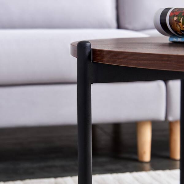 Black Small Modern Simple Coffee Table Computer Table 18"x13" White Red 