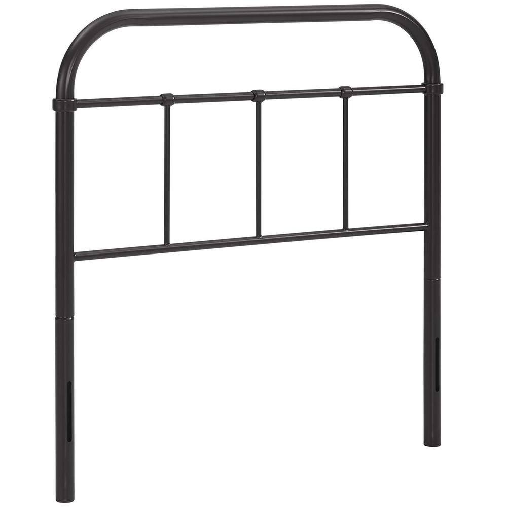 Twin Black Steel Industrial Bedstead with Vintage Design