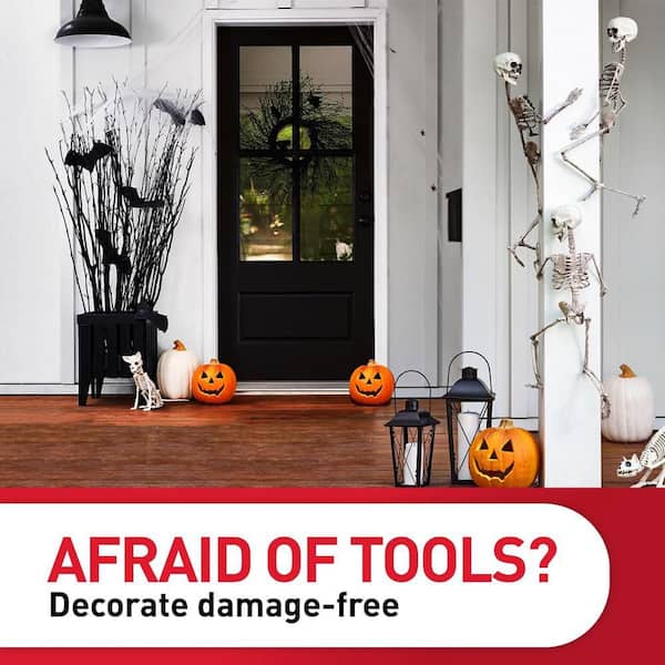 Command - 2 lb. Medium Clear Outdoor Window Hook Value Pack (5 Hooks, 6 Water Resistant Strips)