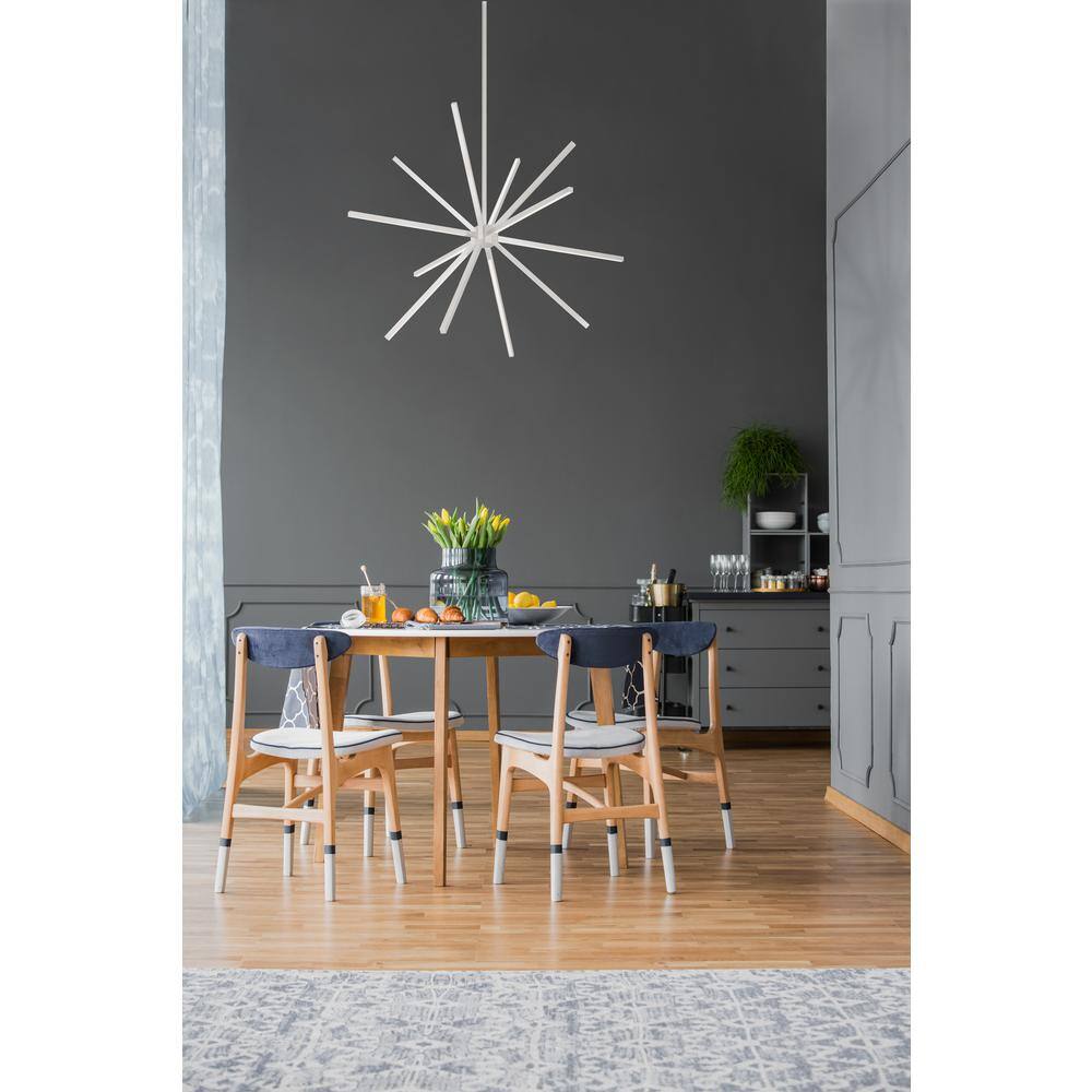 Sirius Minor White LED Sputnik Chandelier 32.75"