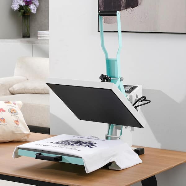 15 in. L x 15 in. W Heat Press, Digital Heat Press Machine, Slide Out Heat Transfer Machine, 2-Layer Insulation