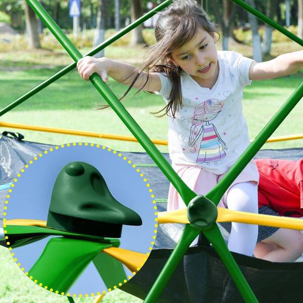 Jushua 13 ft. Geometric Dome Climber Play Center, Kids Climbing