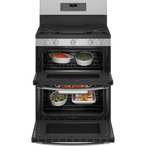 6.8 cu. ft. Double Oven Gas Range with Self-Cleaning Convection Oven in Fingerprint Resistant Stainless Steel