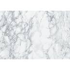 Marble Grey 26 in. x 78 in. Home Decor Self Adhesive Film