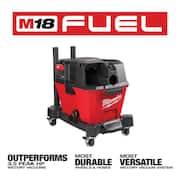 M18 FUEL 6 Gal. Cordless Wet/Dry Shop Vacuum with High Efficiency Filter, HEPA Filter and (5-Pack) Fleece Dust Bags