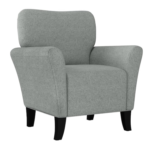 Handy Living Dantana Textured Gray Chenille-Like Fabric Transitional Arm Chair