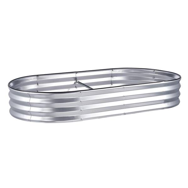 thumbnail image 2 of Galvanized Metal Raised Garden Bed - 4x2x2 Ft Outdoor Planter Box (Silver) - Easy Assembly 2 of 6