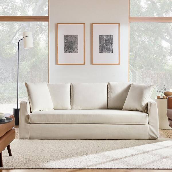 White square arm sofa discount