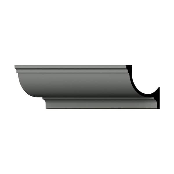 Ekena Millwork Vanessa 4 in. D x 5.625 in. W x 96 in. L Polyurethane Crown Moulding