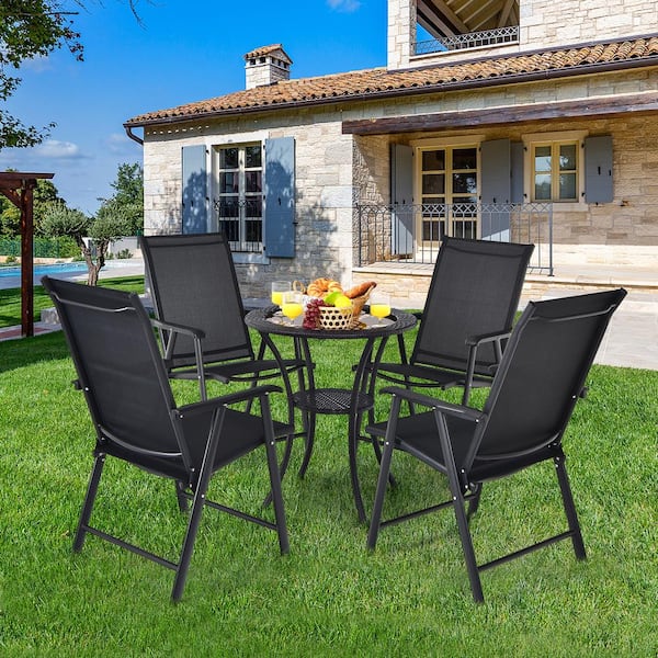 4-Pack Patio Portable Folding Outdoor Dining Chairs