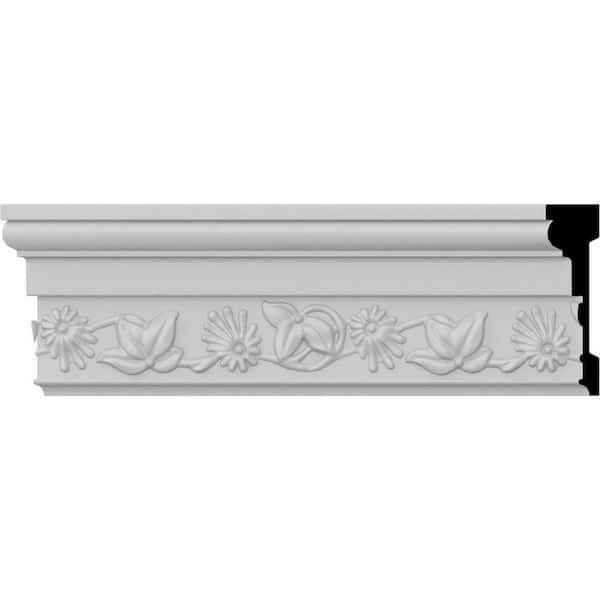 Ekena Millwork SAMPLE - 1-1/8 in. x 12 in. x 4 in. Urethane Dylan Spring Chair Rail Moulding