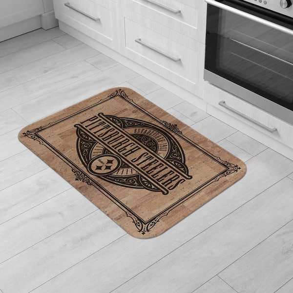 NFL Pittsburgh Steelers 18 in. x 30 in. Cork Comfort Mat