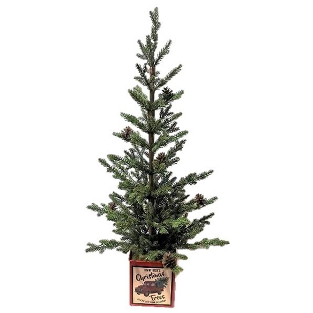 Haute Decor 2 ft. Unlit Artificial Christmas Tree with Metal Pot DCCT0204U The Home Depot