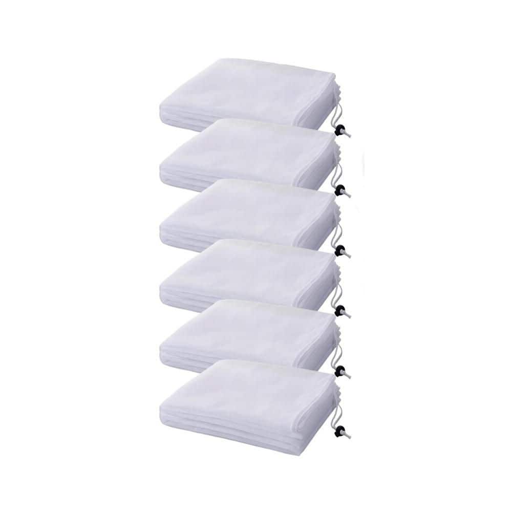 6-Pack Fine Mesh Plant Protection Covers, 4 ft. x 5 ft. Drawstring Garden Netting, Fruit Tree Insect Bird Barrier Net price history on PriceWatchPro
