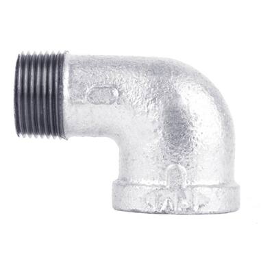 1 in. Galvanized Iron 90 Degree FPT x MPT Street Elbow Fitting
