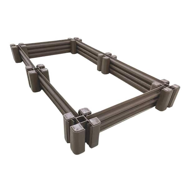 Master Mark 2 ft. x 4 ft. Plastic Raised Garden Bed Kit With Sides